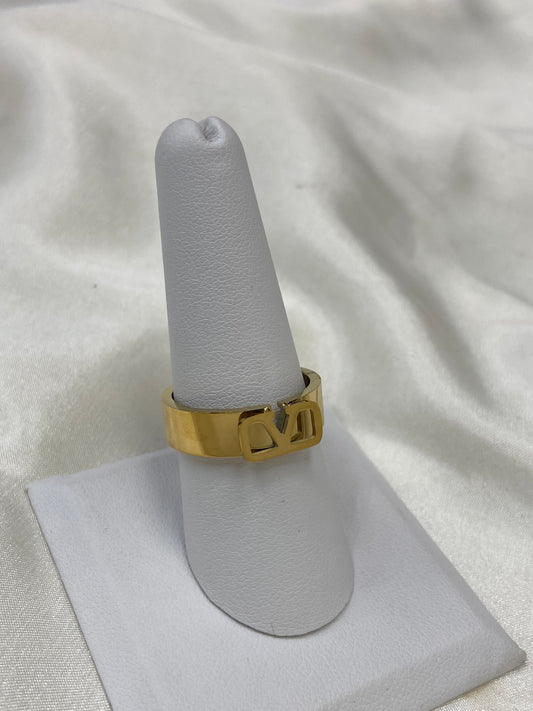 Valentin Stainless Steel Gold Ring