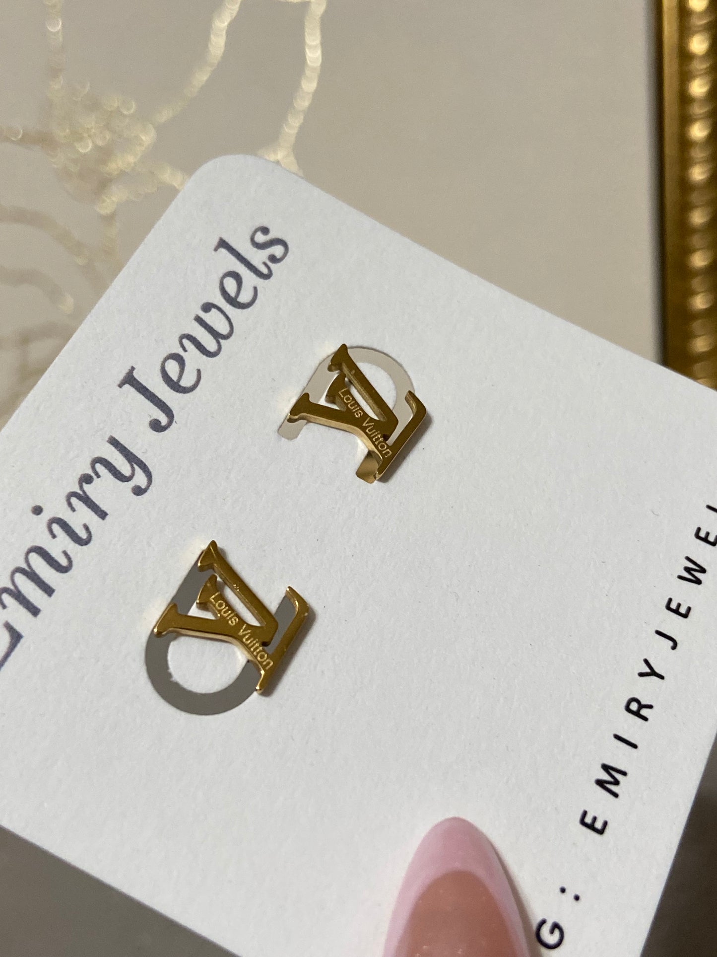 LV Stainless Steel Earrings