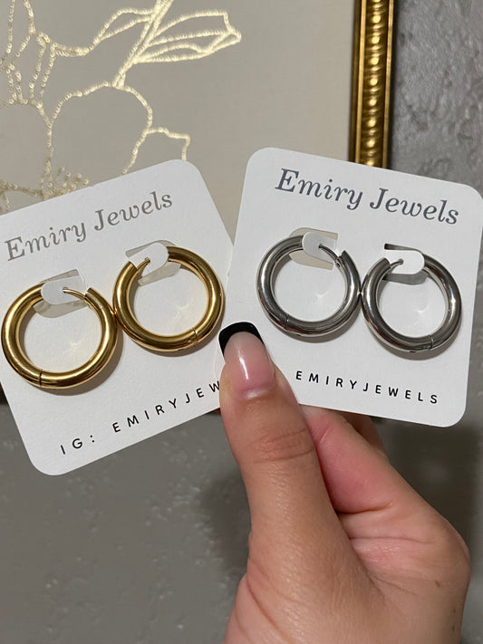 Big Chunky Stainless Steel Hoops