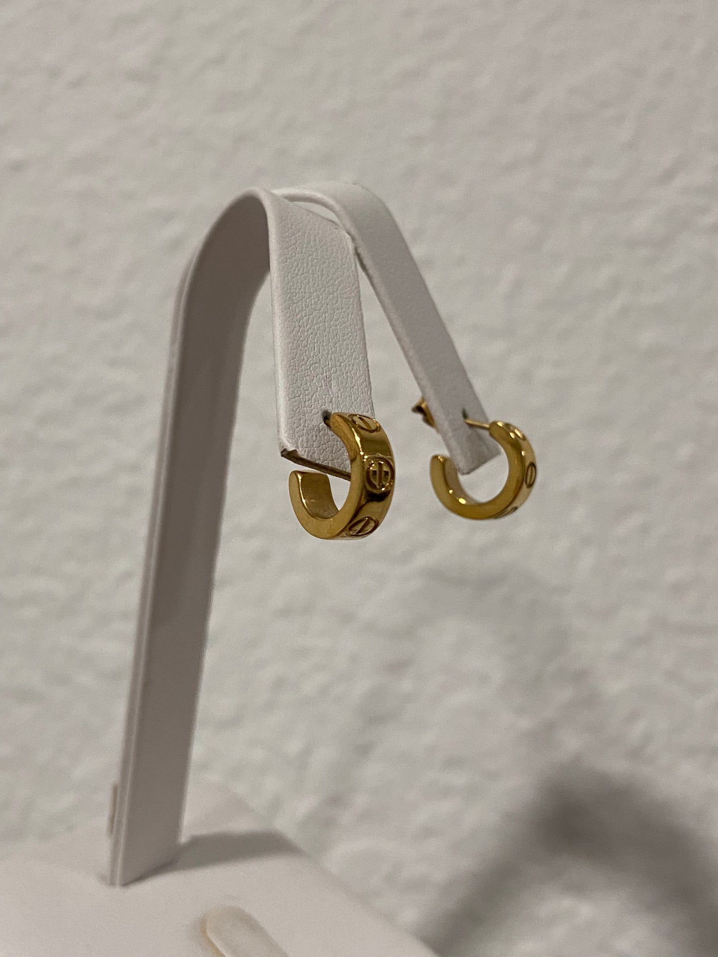 Mini Carti Stainless Steel Gold Hoops