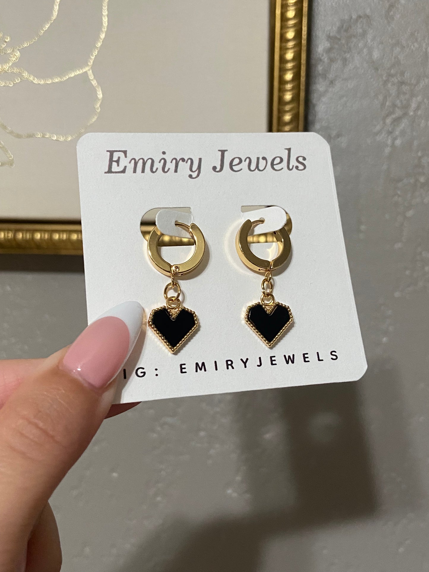 Stainless Steel Gold Huggie Earrings