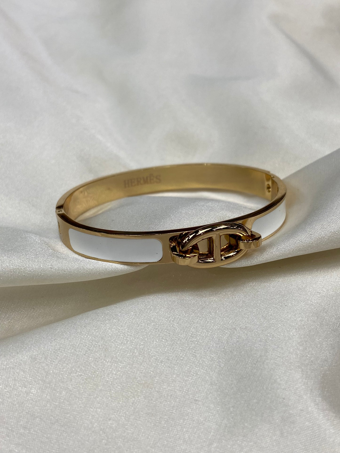 Herm Stainless Steel Gold Bangles