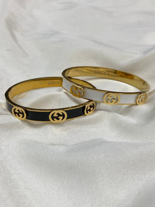 GG Stainless Steel Gold Bangle