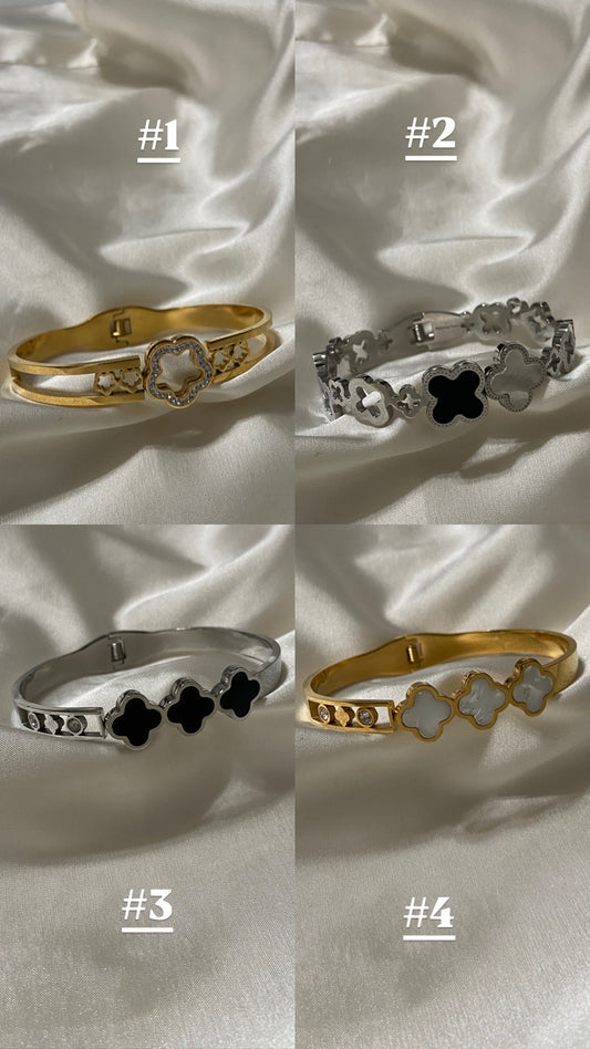 Last Chance - Stainless Steel Clovers Bracelets