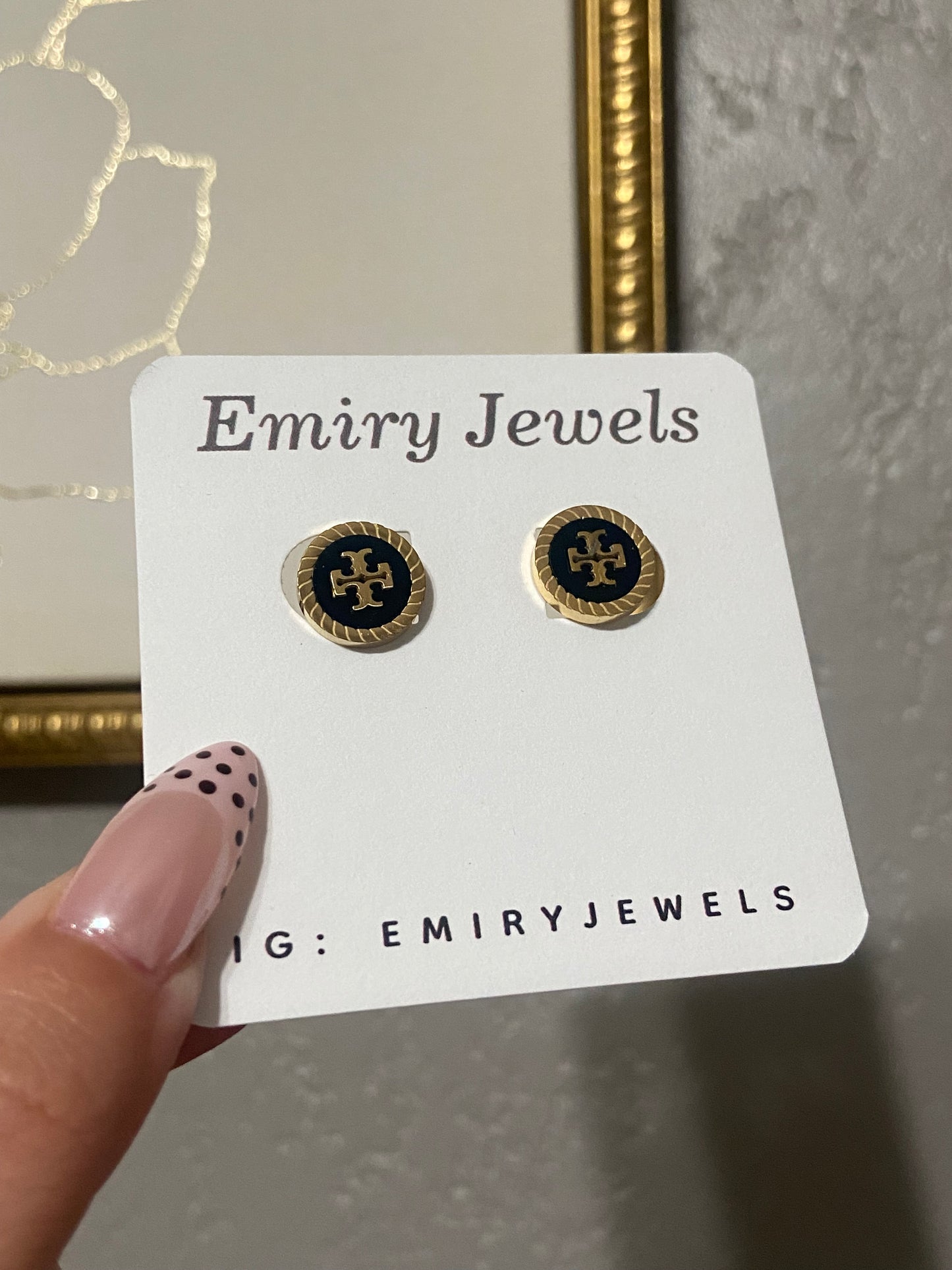 Tory B Stainless Steel Gold Earrings