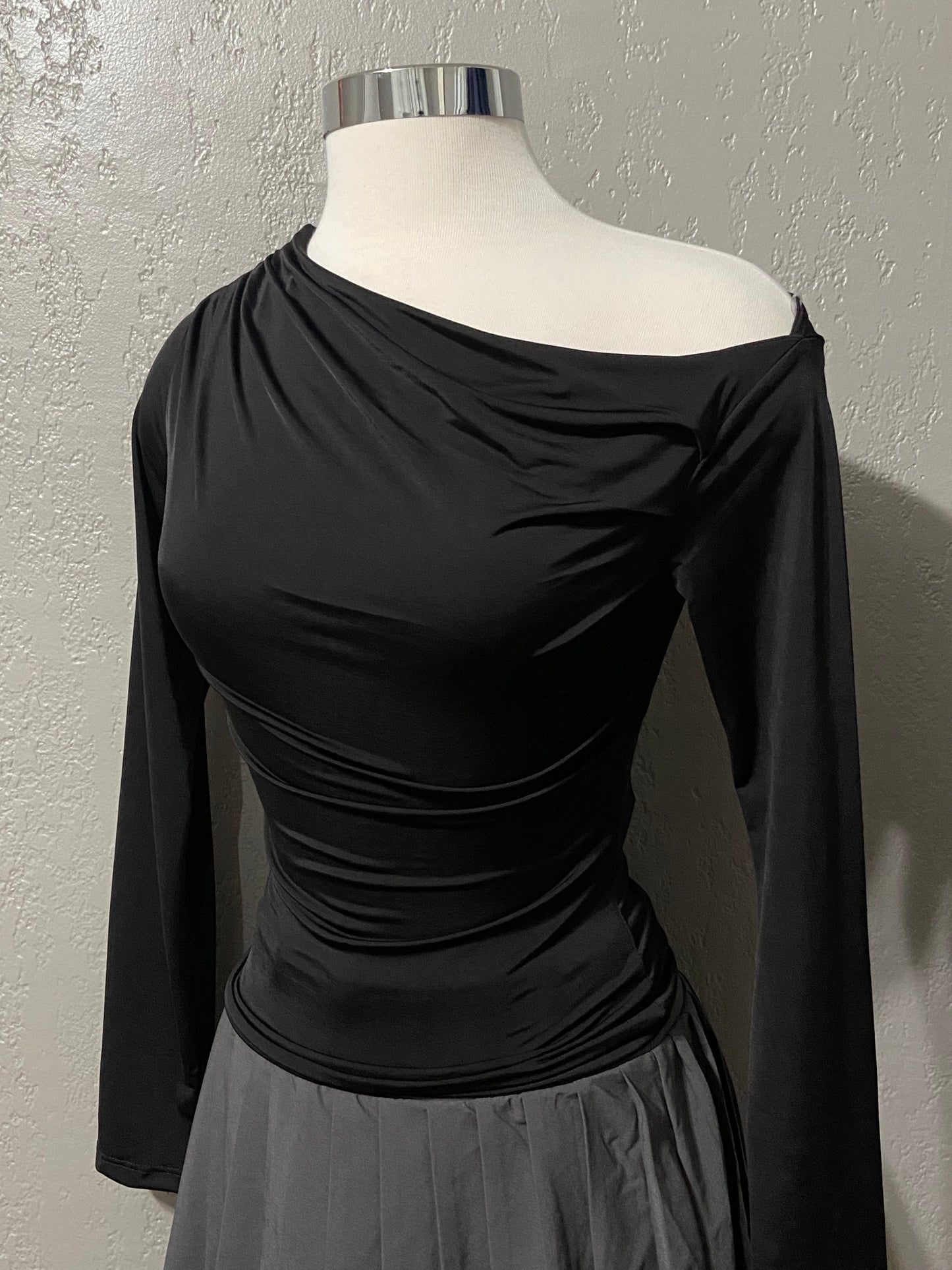 Black Long Sleeve Top