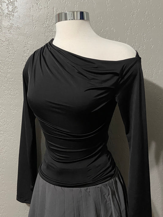 Black Long Sleeve Top