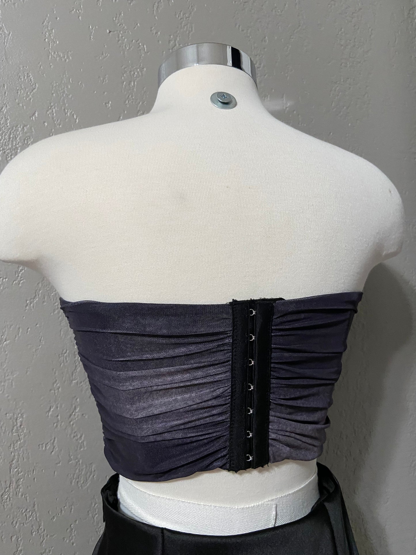 Charcoal Mesh Corset