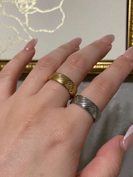 His & Hers Stainless Steel Rings
