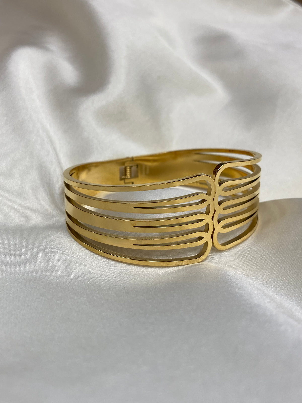 Gold Thick Stainless Steel Gold Bracelet