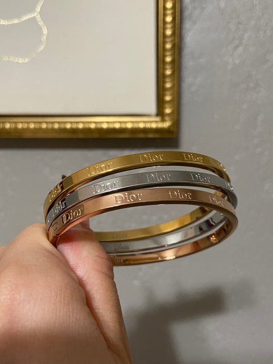 Adore Me Thin Stainless Steel Bangles
