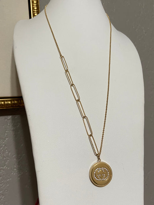 GG Stainless Steel Gold Necklace