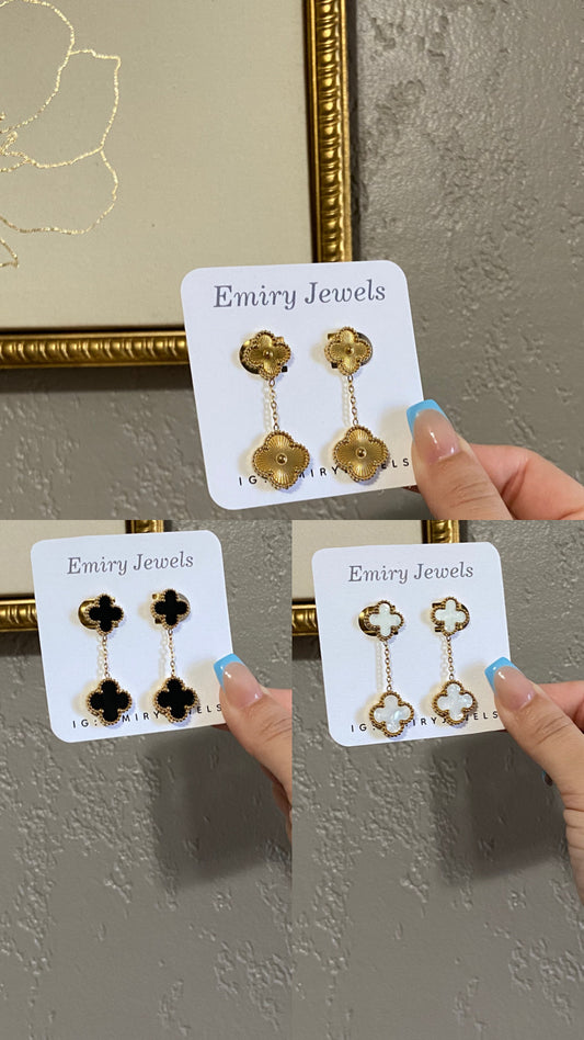 Drop Stainless Steel Gold Earrings
