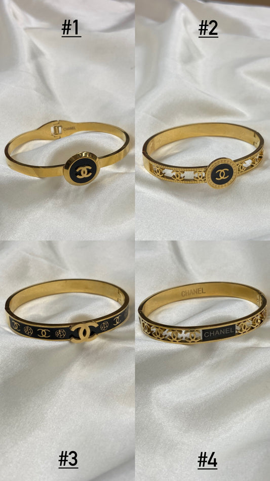 Gold Circle Stainless Steel Bracelets