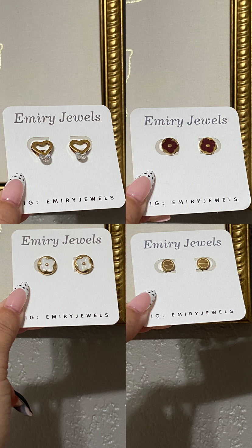 Last Chance - Stainless Steel Gold Earrings
