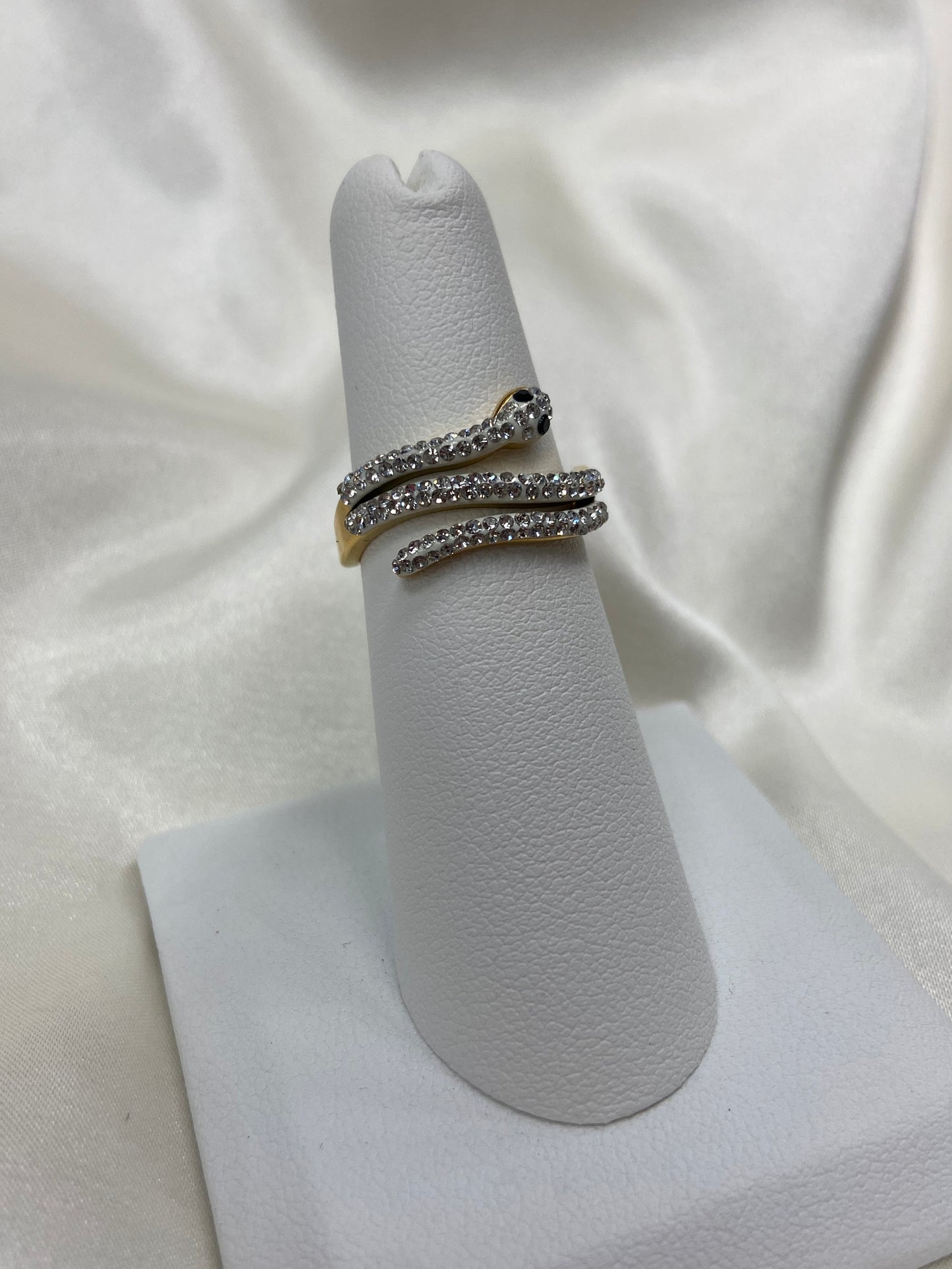 Snake Stainless Steel Gold Ring
