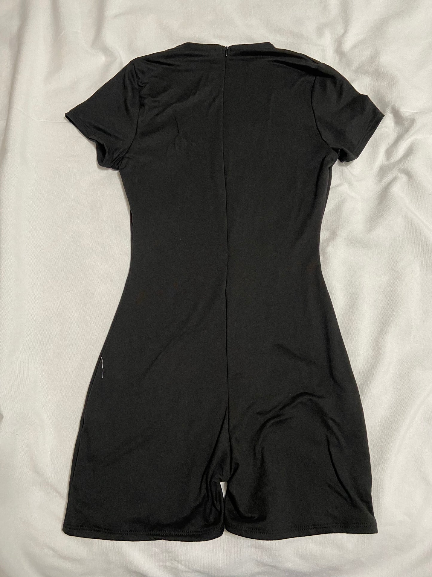 Black Double Layered Romper