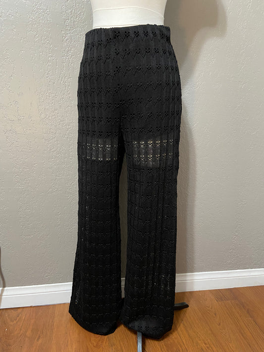 Black Crotchet Pants