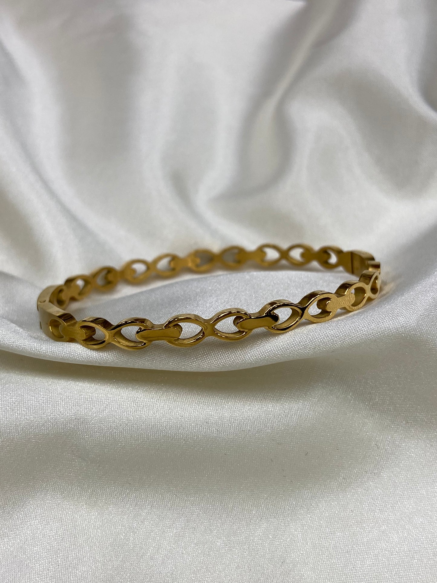Gold Stainless Infinity Bracelet